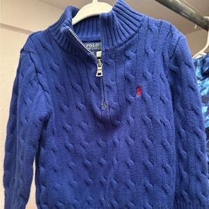 Polo by Ralph Lauren 3T Cableknit Half-Zip Sweater